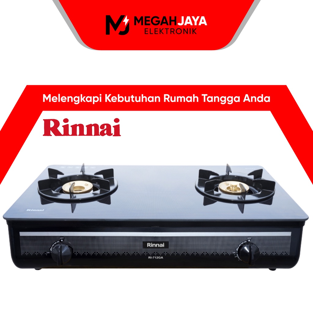 [COD READY] RINNAI KOMPOR RI 712GAB / RI-712 GAB / RI712 GAB / RI 712 GAB (2 TUNGKU) GARANSI RESMI
