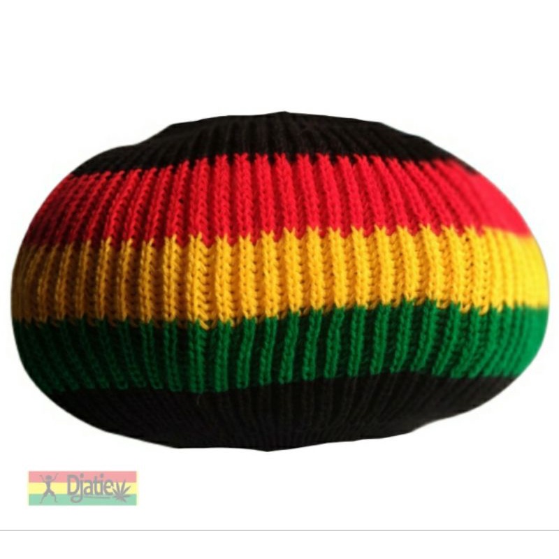 Topi Rajut Rasta Reggae Beanie Original