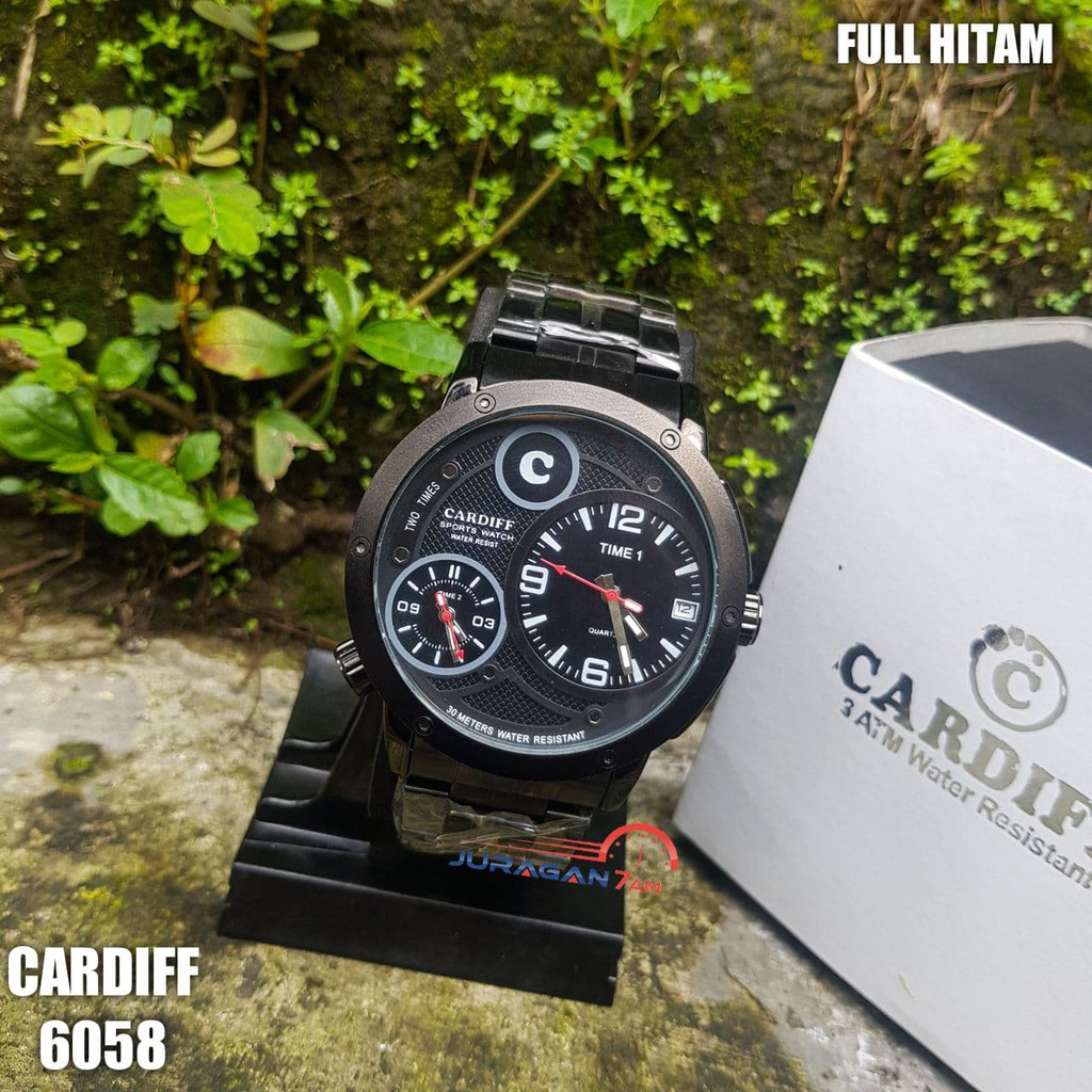 Jam Tangan Pria Cardiff 6058 Analog Original