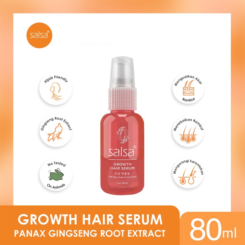 ❤ BELIA ❤ Salsa Hair Serum Rose Spray, Keratin Repair, Growth | Serum Rambut | Hijab Friendly BPOM 80ml