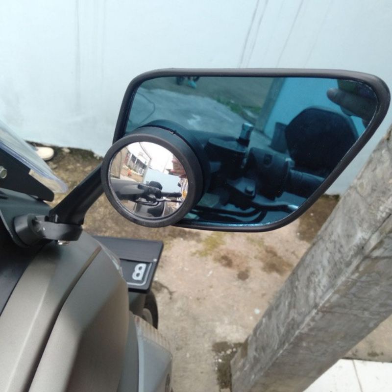 Kaca spion cembung Bulat tempel motor Mobil kualitas bagus/ Spion Bulat Blind