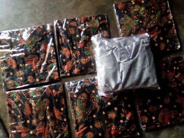 Batik Couple Gamis Sogan Kupu Kupu Pekalongan Batik Nakji