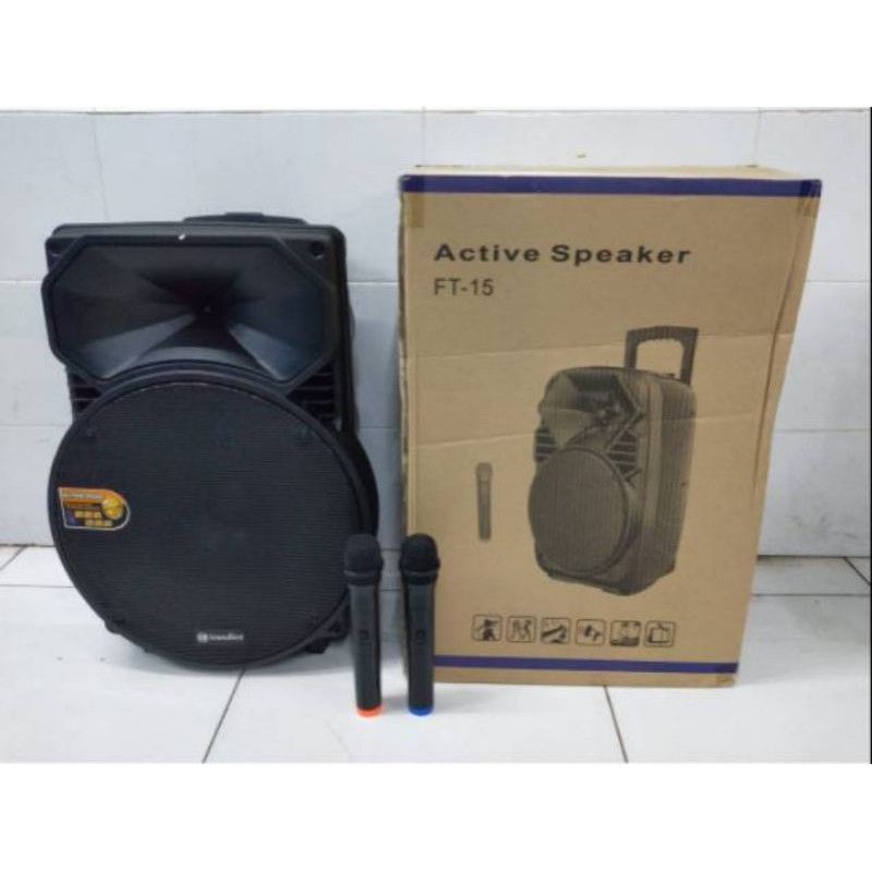 Portable Speaker wireless SOUNDBEST FT 15 speaker aktif