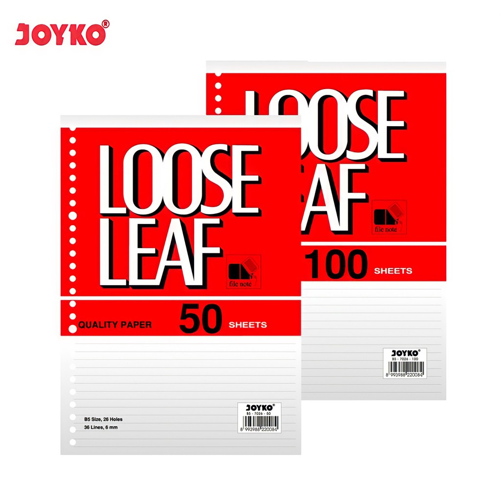 Jual Loose Leaf Joyko B5 50 Lembar / Isi Kertas Binder Joyko - Line ...