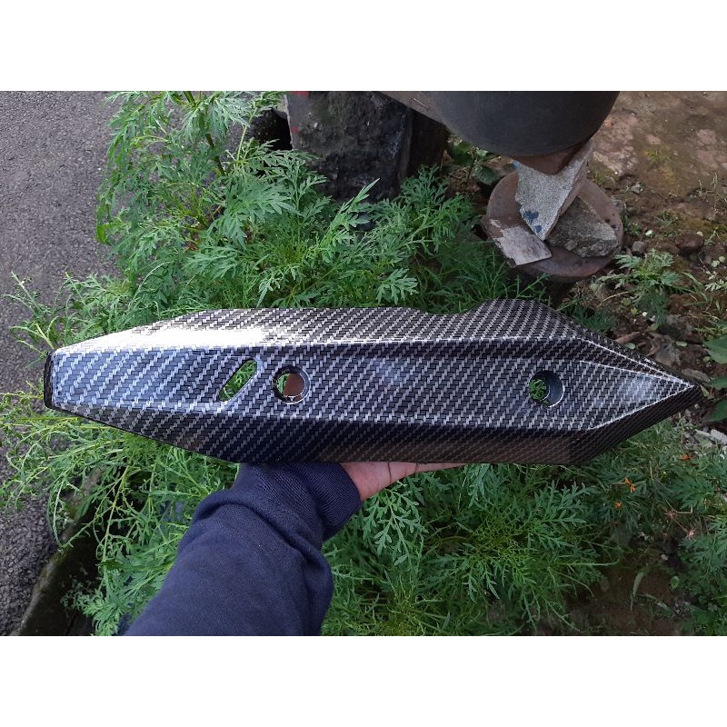 Cover Knalpot Carbon New Vario