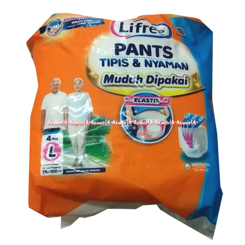 Lifree Popok Celana Diapers Dewasa Life Free Liffree L 4 Diaper Orang Tua L4 Life Free