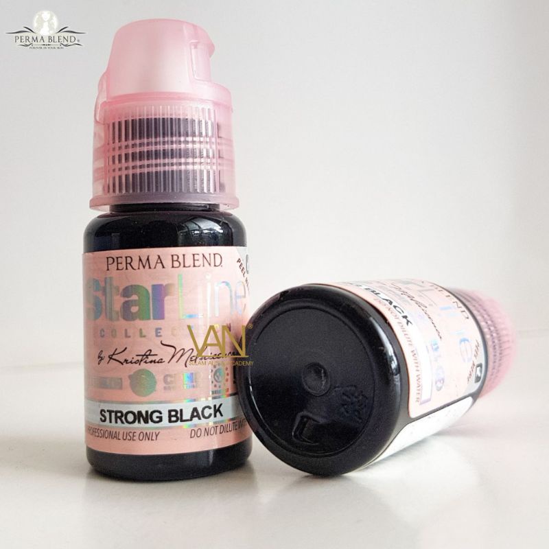 TINTA SULAM EYELINER PERMABLEND STARLINE STRONG BLACK 15 ML/ EXP 2025