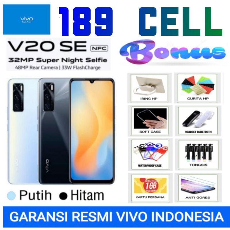 VIVO V20 SE | Y33T RAM 8/128 GB | Y21s 4/128 | Y21A 4/64 GARANSI RESMI VIVO INDONESIA