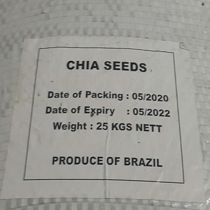 

Chia Seed Organik 25Kg/Karung Marinaaa1010Shop