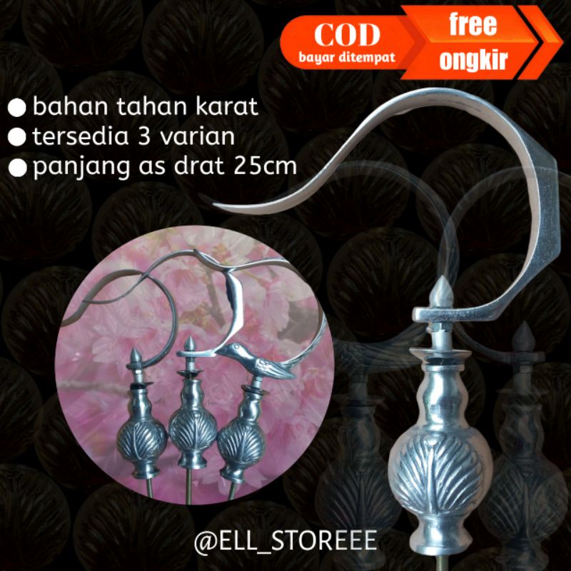 GANTUNGAN CANTOLAN PION SANGKAR BURUNG MOTIF POLOS/BNR/BURUNG FULLSET PION DAUN