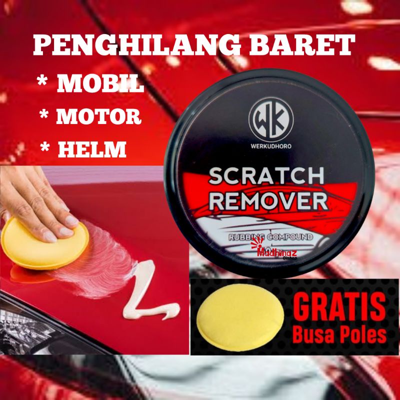 scratch Remover rubbing compound kompon poles body mobil motor helm semua warna