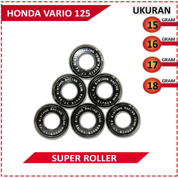 SUPER ROLLER BLACK DIAMOND VARIO 125/150/PCX/SPIN/SKYWAVE