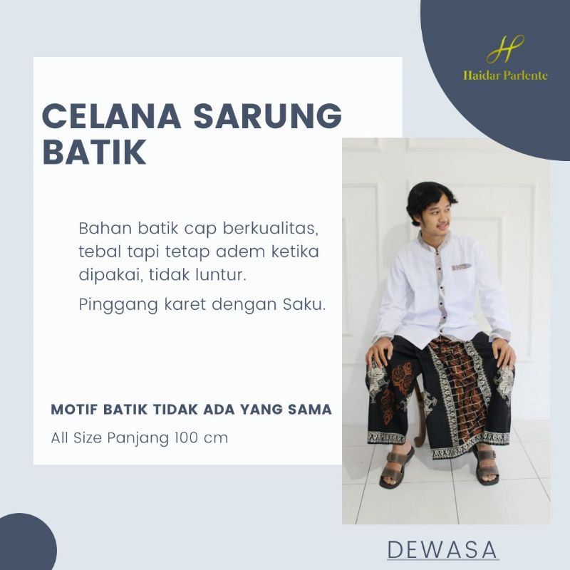 Celana Sarung Dewasa/Cesar dewasa/Cesar/sarung/ sarung dewasa/ celana sarung instan/celana sarung