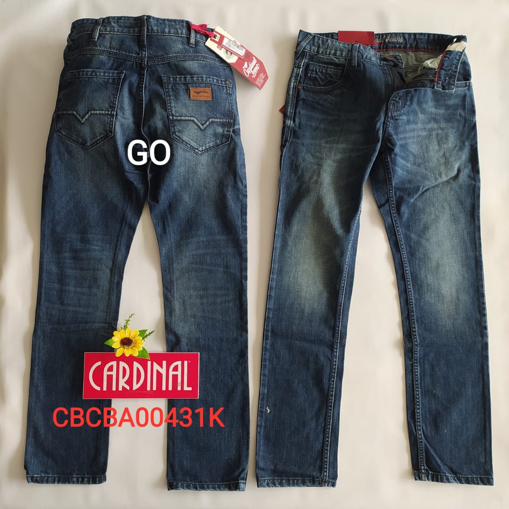 gof 30 CARDINAL CBCBA Celana Panjang Jeans Reguler Fit Slim Fit Straight Slim Bawahan Laki Dewasa