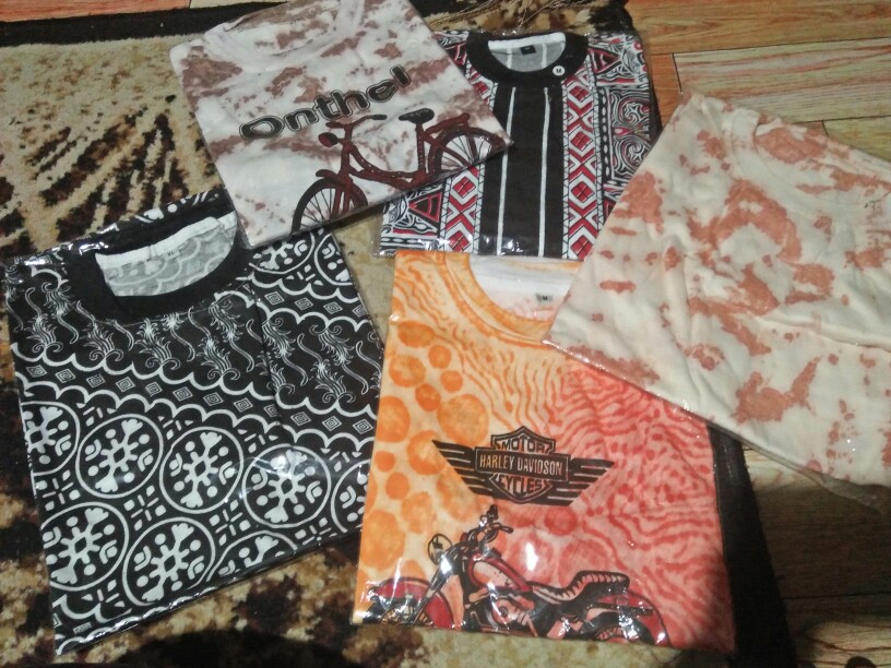 Kaos Batik Full Print Motif Wayang Punokawan