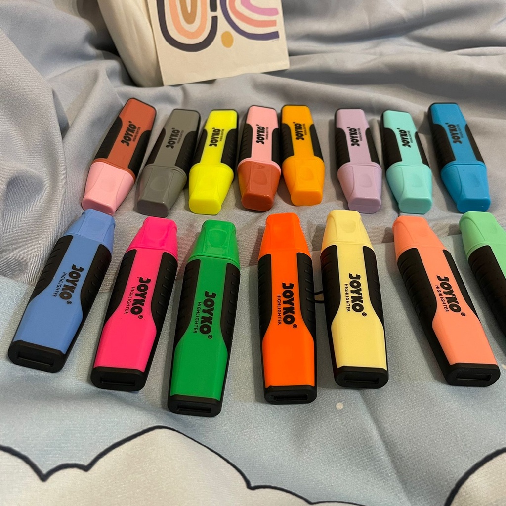 

Highlighter Joyko / Wide Marker Spidol Penanda Berwarna JOYKO ORIGINAL Warna Pastel Alat Tulis Kantor Sekolah Anak Harga Grosir