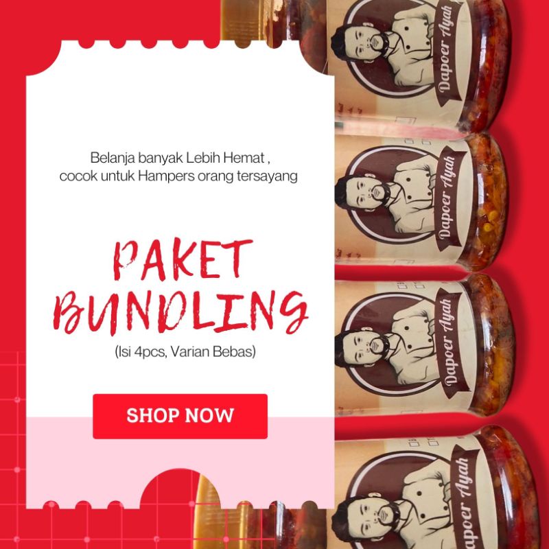 

PAKET PROMO BUNDLING SAMBEL DAPOER AYAH ISI 5pcs