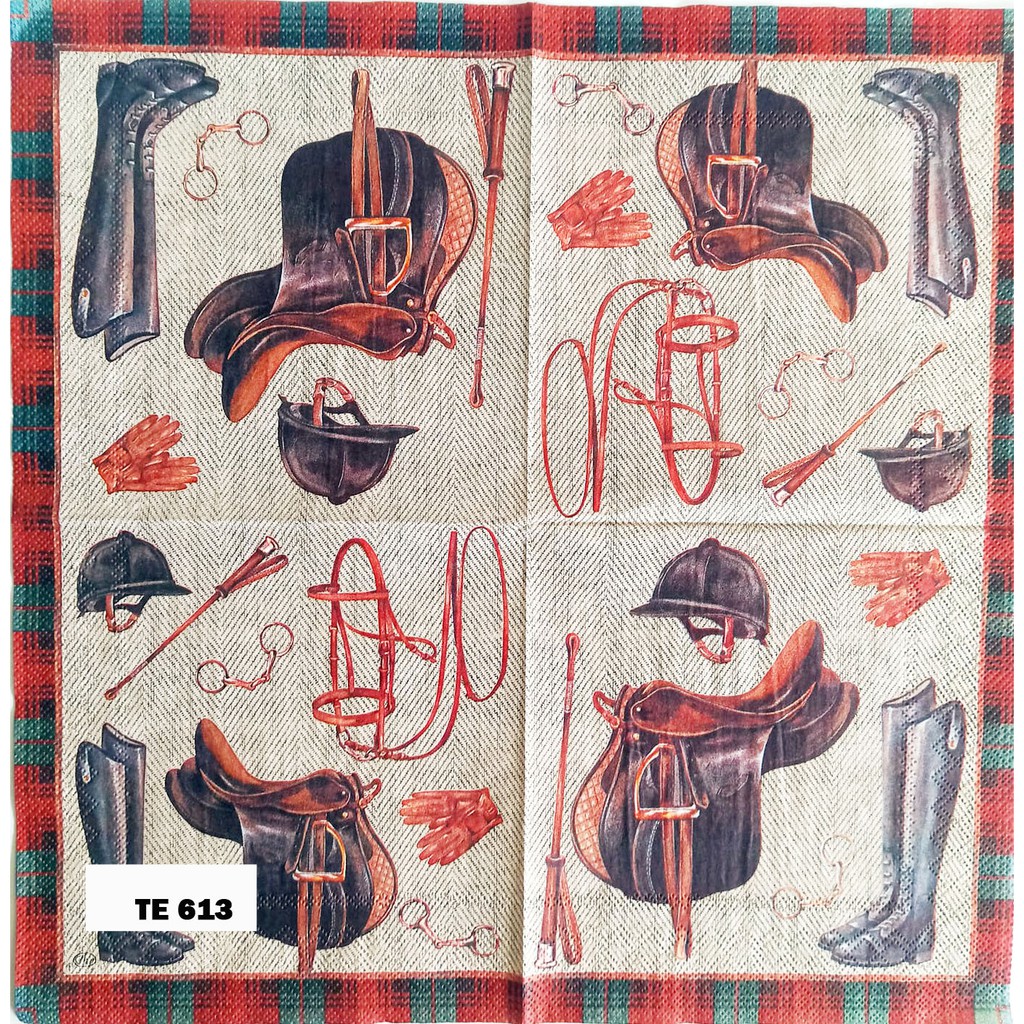 TISU NAPKIN DECOUPAGE EROPAH 33X33 CM TE  613 TTS