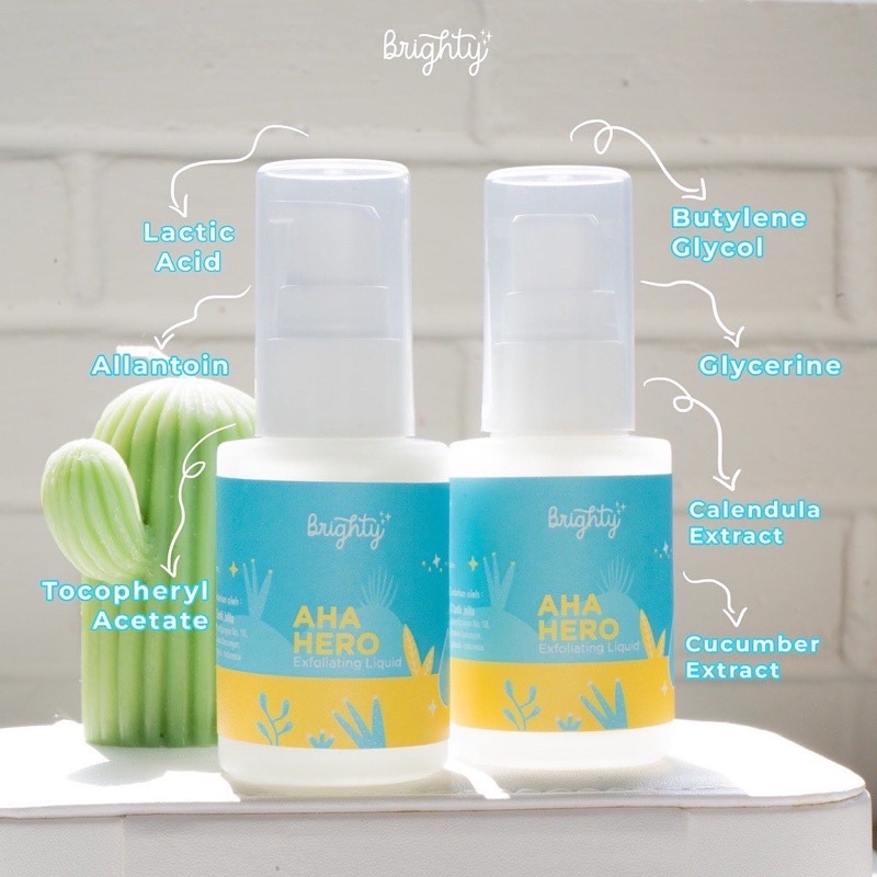 Jual BRIGHTY AHA HERO EXFOLIATING LIQUID (SERUM PENCERAH KETIAK / JERAWAT PUNGGUNG / BACK ACNE