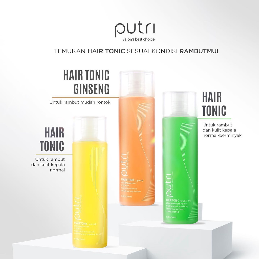 Putri Hair Tonic | Putri Shampoo | Putri Conditioner