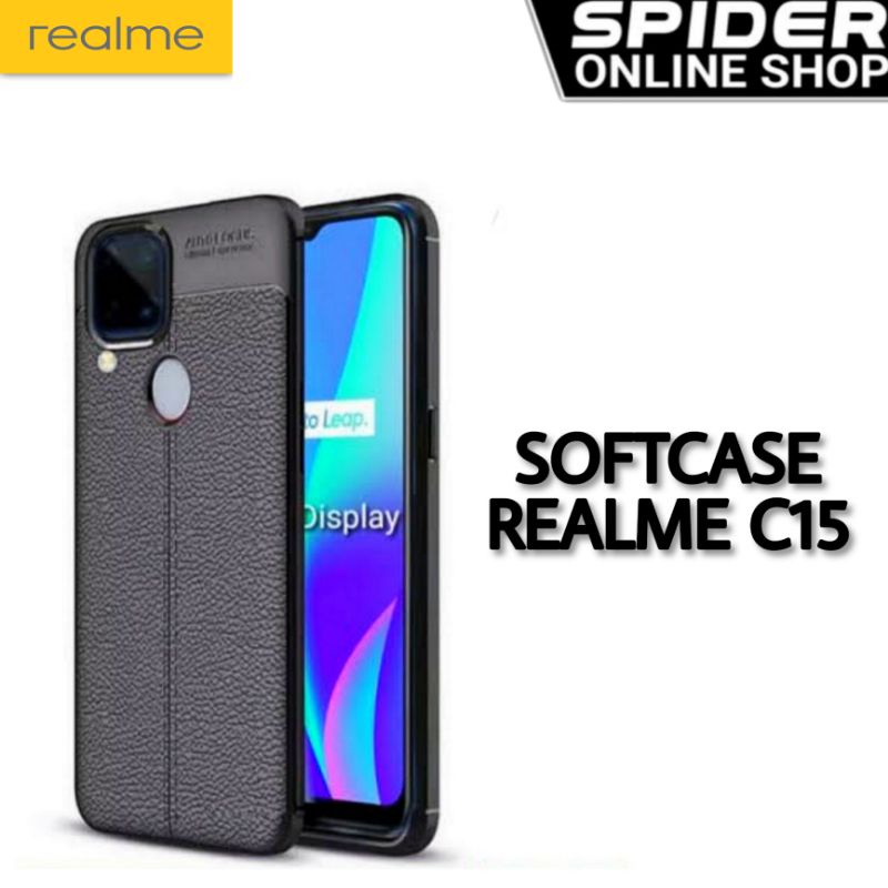 CASE REALME C15 - SLIM LEATHER CASE AUTOFOCUS REALME C15