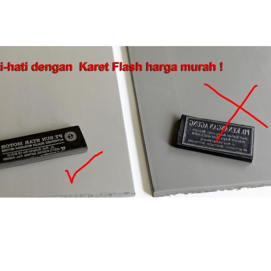 

Karet Stempel Flash "Mark" - Kualitas Premium (Warna Abu-Abu) [KODE BARANG 735]