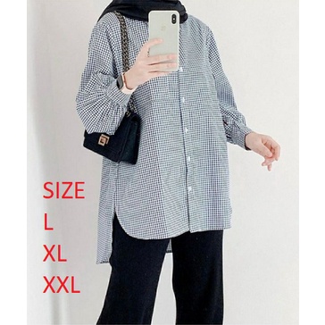 Baju Wanita Terlaris/KEMEJA WANITA/KEMEJA TERLARIS/YUMNA TOP atasan/blouse cewe kekinian ukuran L/XL/XXL