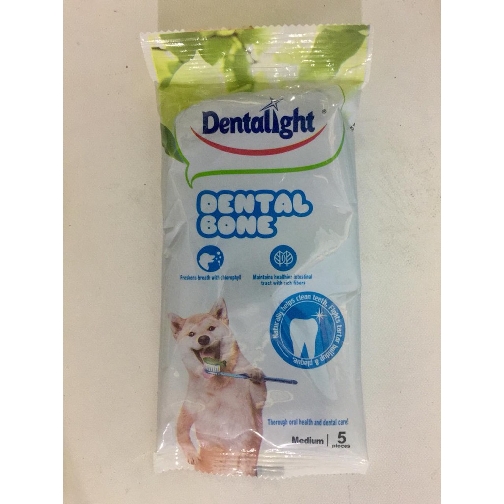 DentaLight Dental Bone 5 pcs Size Medium 90g Pembersih Karang Gigi