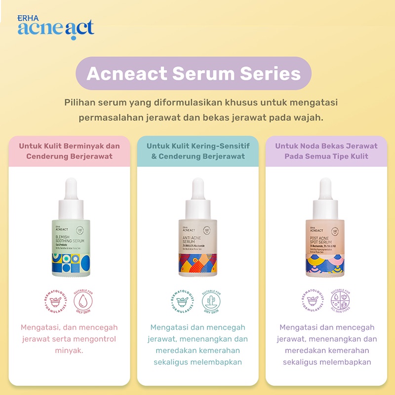 ERHA Acneact Post Acne Serum 30ml - Serum Untuk Menyamarkan Bekas Jerawat-5