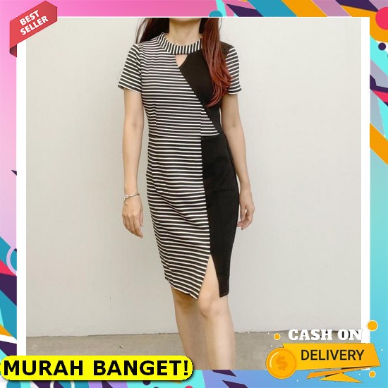 Realpic.Import Premium 13650 Christmas Dress Natal Scuba Tile Bordir Bangkok As Sl201 - Dress Monoch