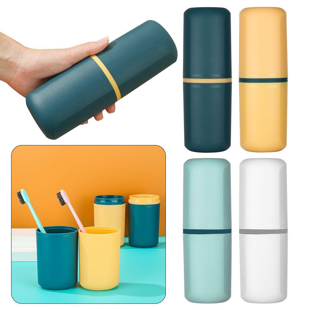 Populer Gelas Kumur Ganda Kamar Mandi Wadah Accessorie Gadget Harian Cuci Gelas Sikat Gigi