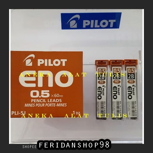 

FR56 PENSIL PILOT PENCIL LEADS BEST 0.5 MM 2B ISI PENSIL 40 BUAH PLI-5J BY FERIDANSHOP98