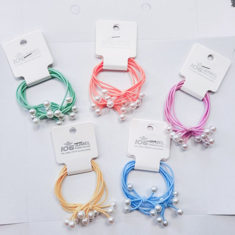 Ikat Rambut [2 in 1] Mutiara Kualitas Premium Import Best Seller