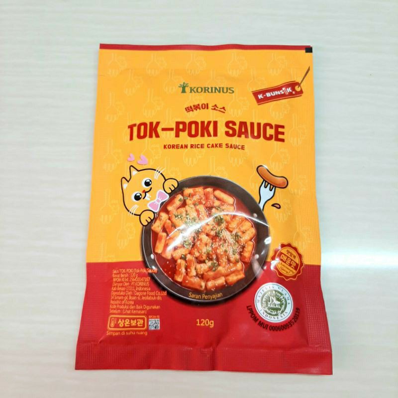 

Korinus tokpoki sauce Korean rice cake sauce 120gr/ Toppoki Sauce