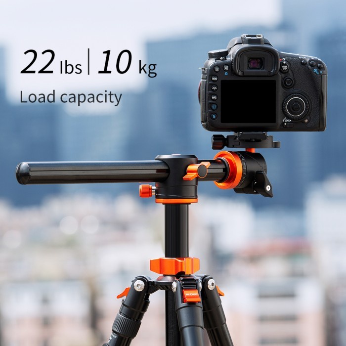 K&F Concept Camera Horizontal Rotation Tripod SA254T2 / T254A4+BH28L