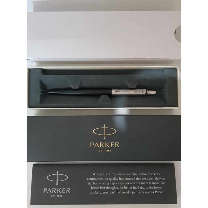 

READY STOCK Pulpen Parker New Jotter Bond street Black ( Hitam ) CT( Klip silver )