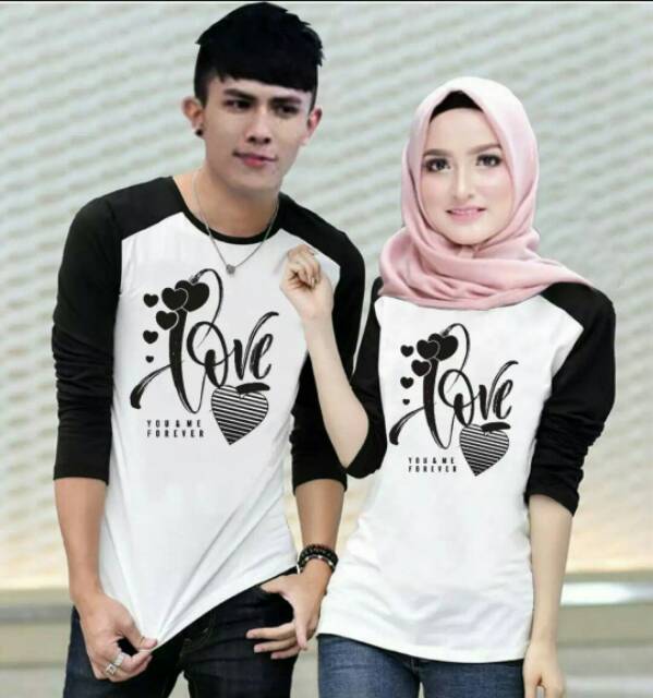 TSHIRT COUPLE KIMONO LOVE 4 WARNA