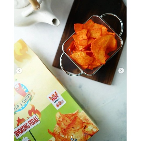 KERIPIK SINGKONG PEDAS LEVEL 60% CHIP I CHIPS 200GR