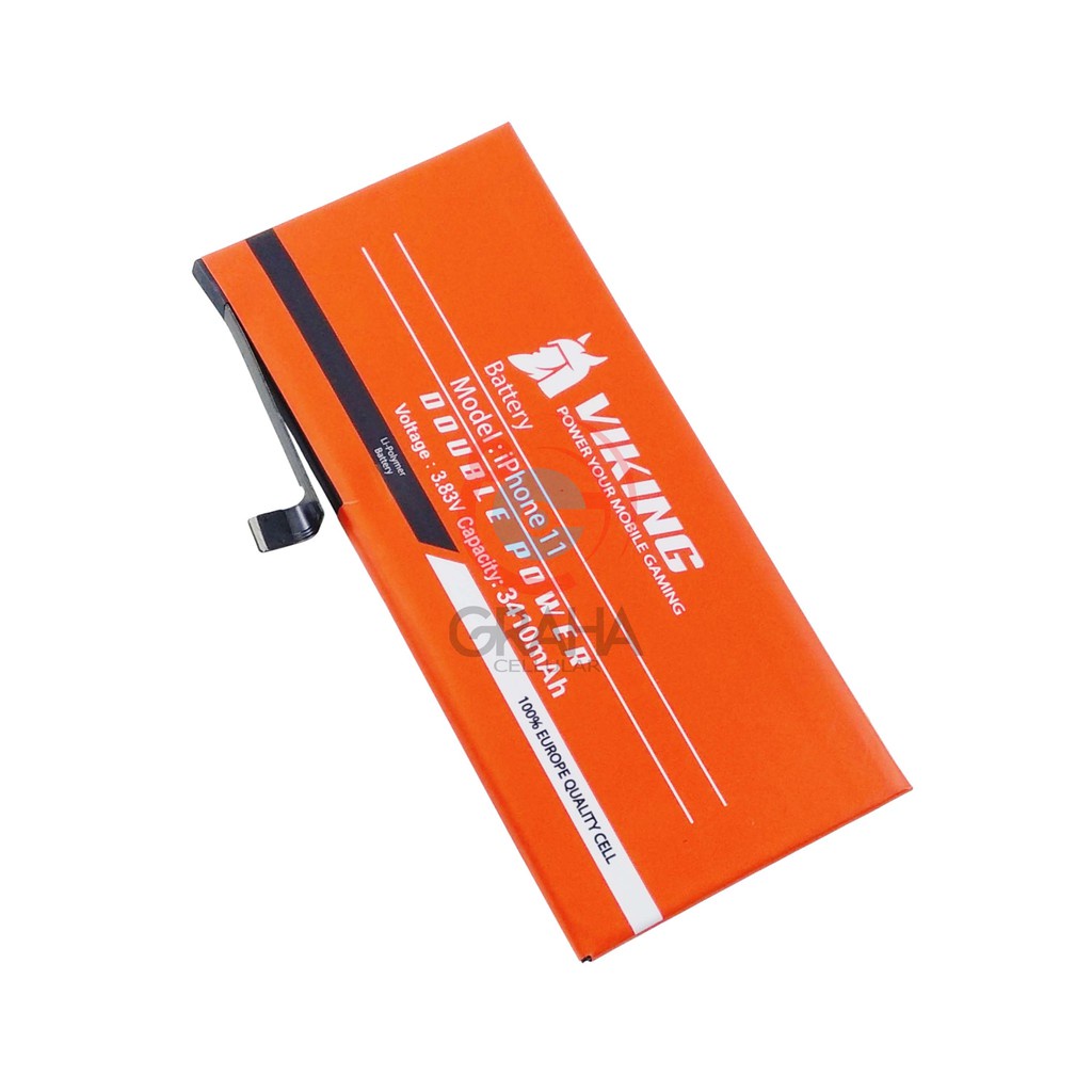 BATERAI / BATTERY / BATRE IP 11 VIKING DOUBLE POWER