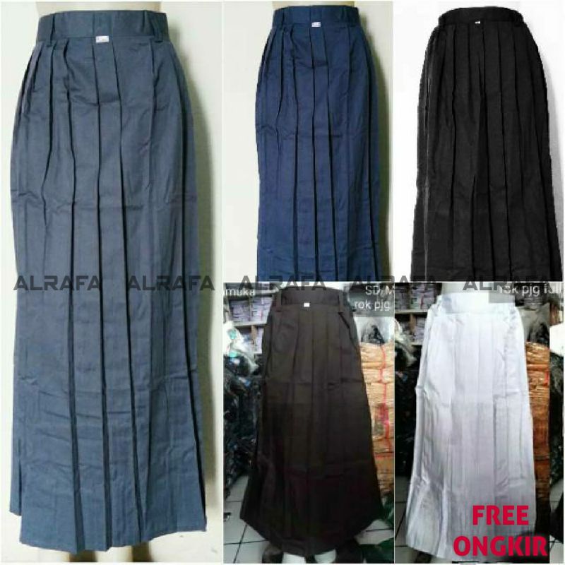 Rok Sekolah Sma smp warna abu biru coklat pramuka hitam putih Terlaris