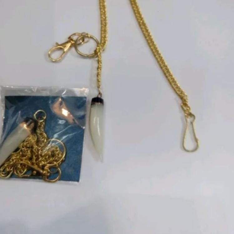 [KODE PRODUK GRFEJ5292] rantai kuku macan rakaraki Cak dan Ning adat Surabaya Jawa timuran (stok sel