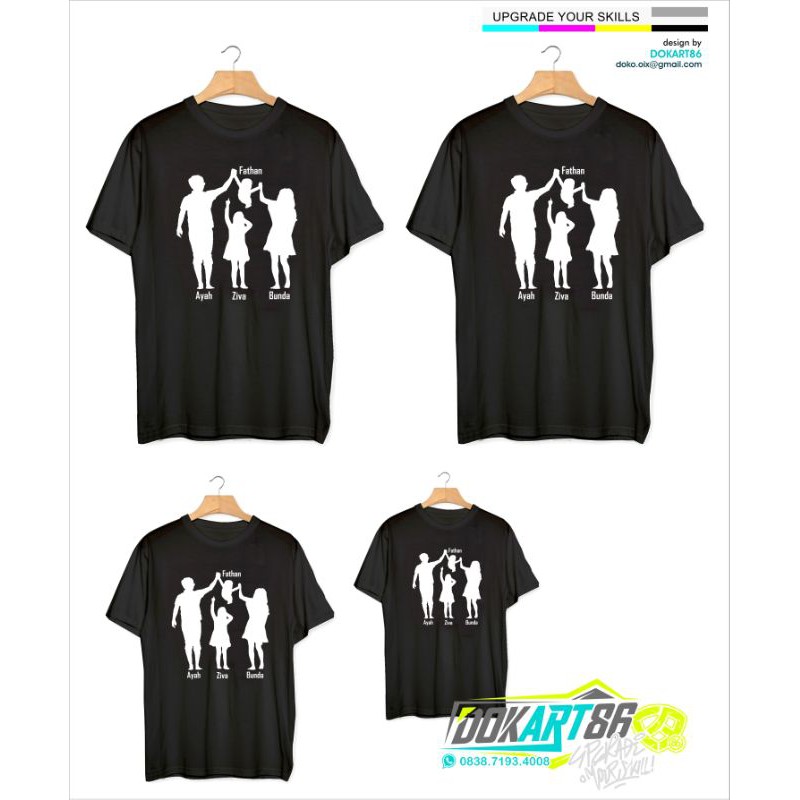 Paket Couple Keluarga 4pcs Kaos / Kaos Couple keren / Couple Unik / Kaos Distro Couple
