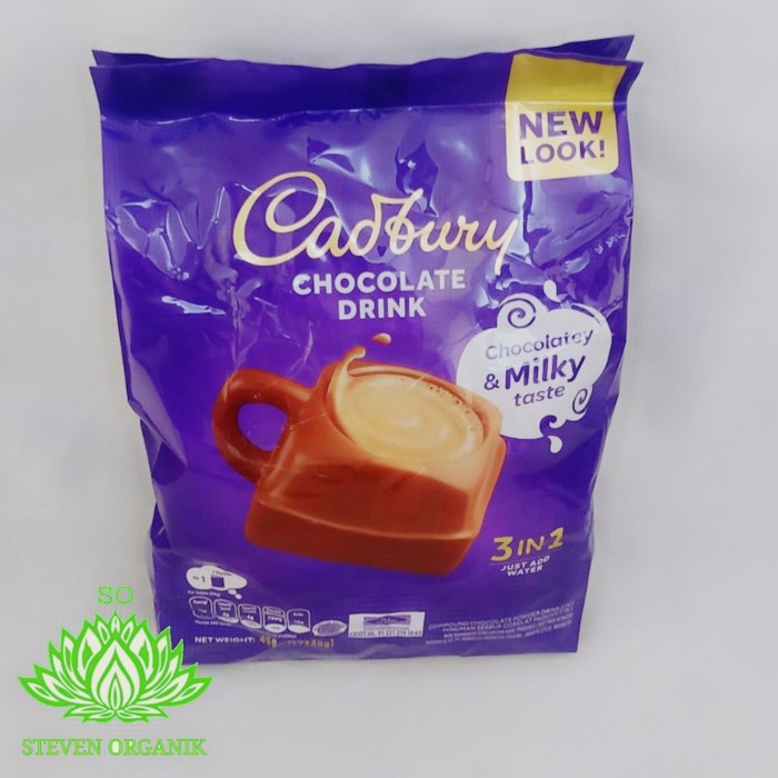 

(BISA COD) Cadbury Hot Chocolate Drink 3 in 1 450gr (15 schtx30gr)