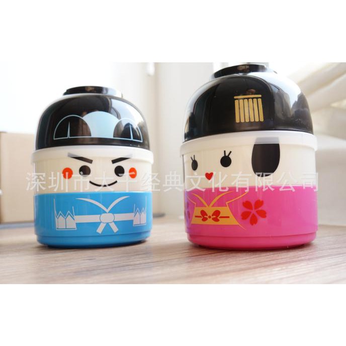 Lunch Box Model Boneka Jepang Unik Lucu / Tempat Makanan Anak - T.849 Hits
