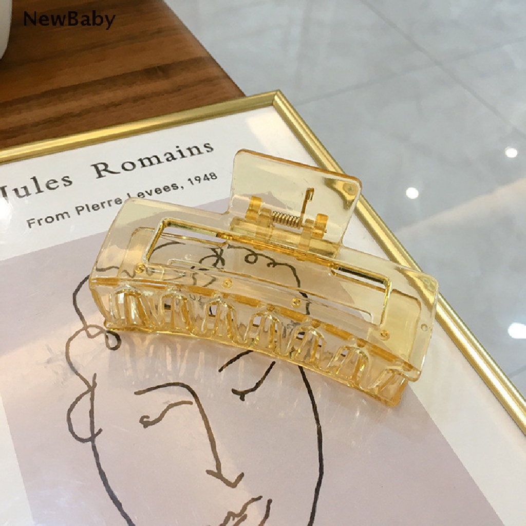 Jepit Rambut Model Cakar Bahan Plastik Aneka Warna Untuk Wanita