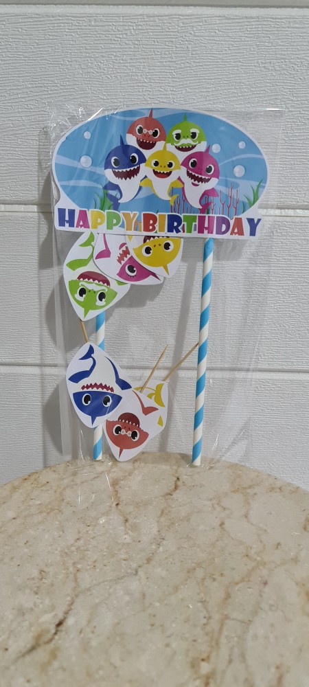 Hiasan Kue Cake Topper Birthday C1 Bt21 Isi 7