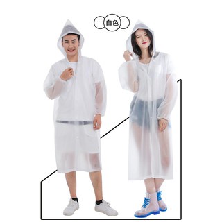 MiniMart Jas Hujan Tebal Dewasa Hoodie Topi Panjang Unisex