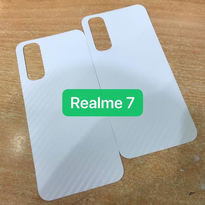 REALME C1 C2 C3 C17 7i 7 PRO REALME 7 ANTI GORES BELAKANG SKIN CARBON PELINDUNG BELAKANG ANTI JAMUR MOTIF KARBON TRANSPARAN ANTI JAMURAN
