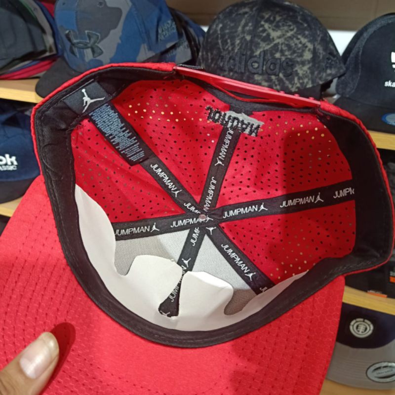 topi jordan red snapback topi premium impor