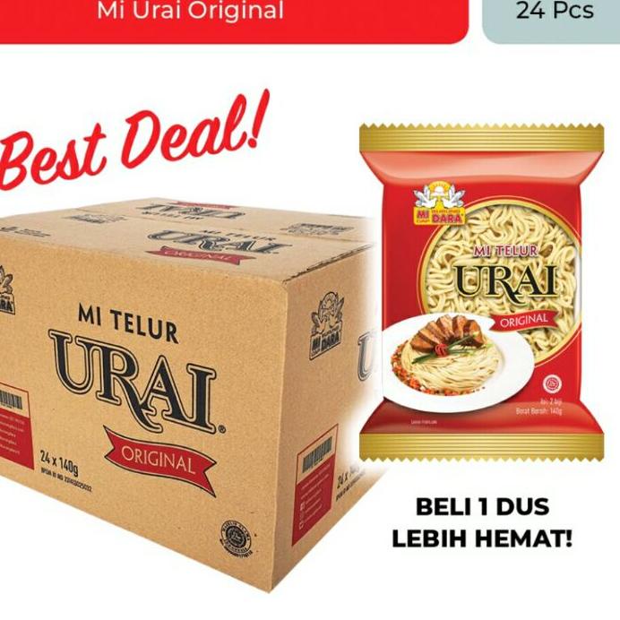 

New - Mie telur Urai original & pipih burungdara karton 24pcs